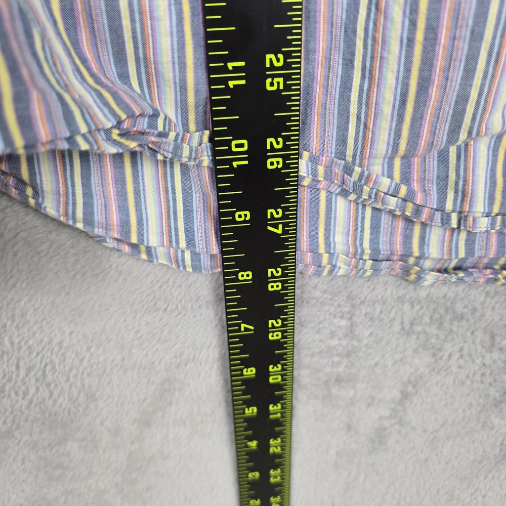 J.McLaughlin Womens‎ Modern Fit Striped Button Down Shirt Cotton Multi-Color S - Picture 5 of 7